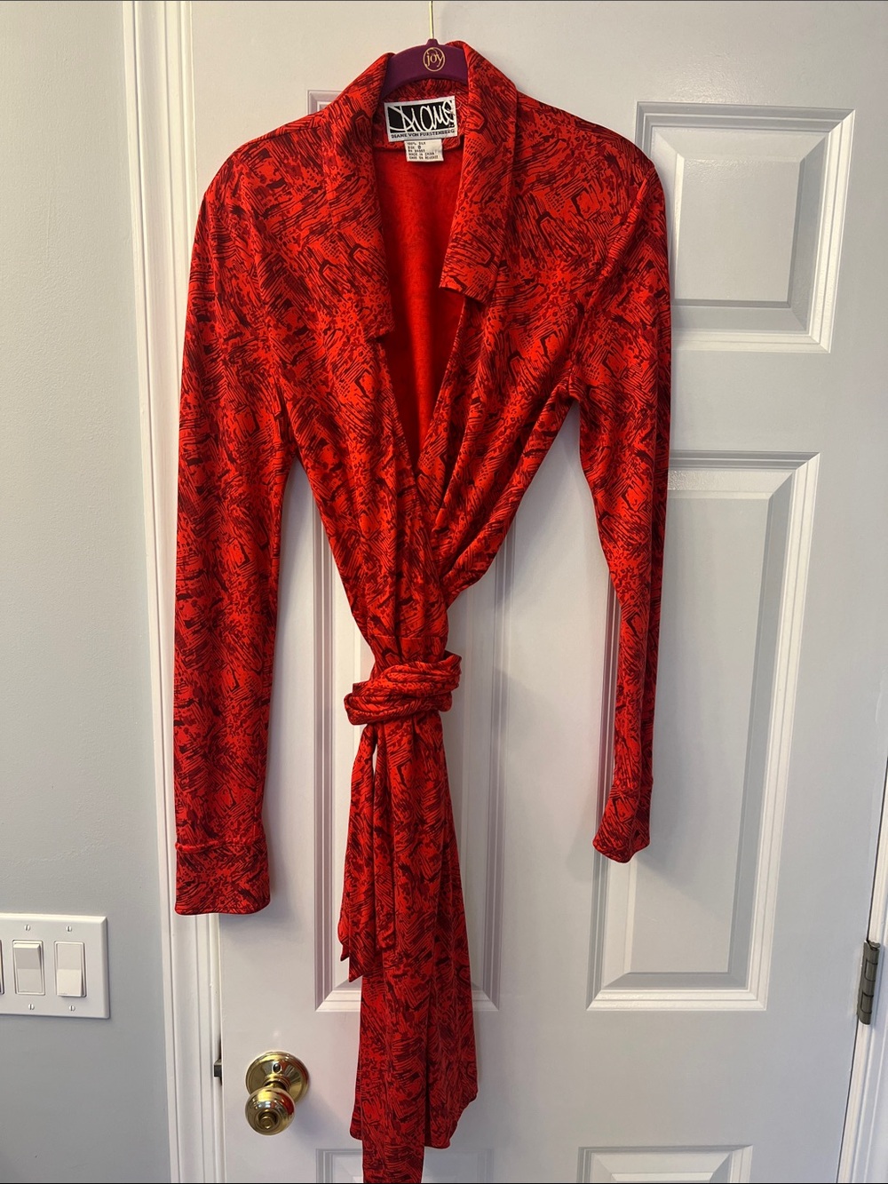 Vintage DVF Red Silk Wrap Dress